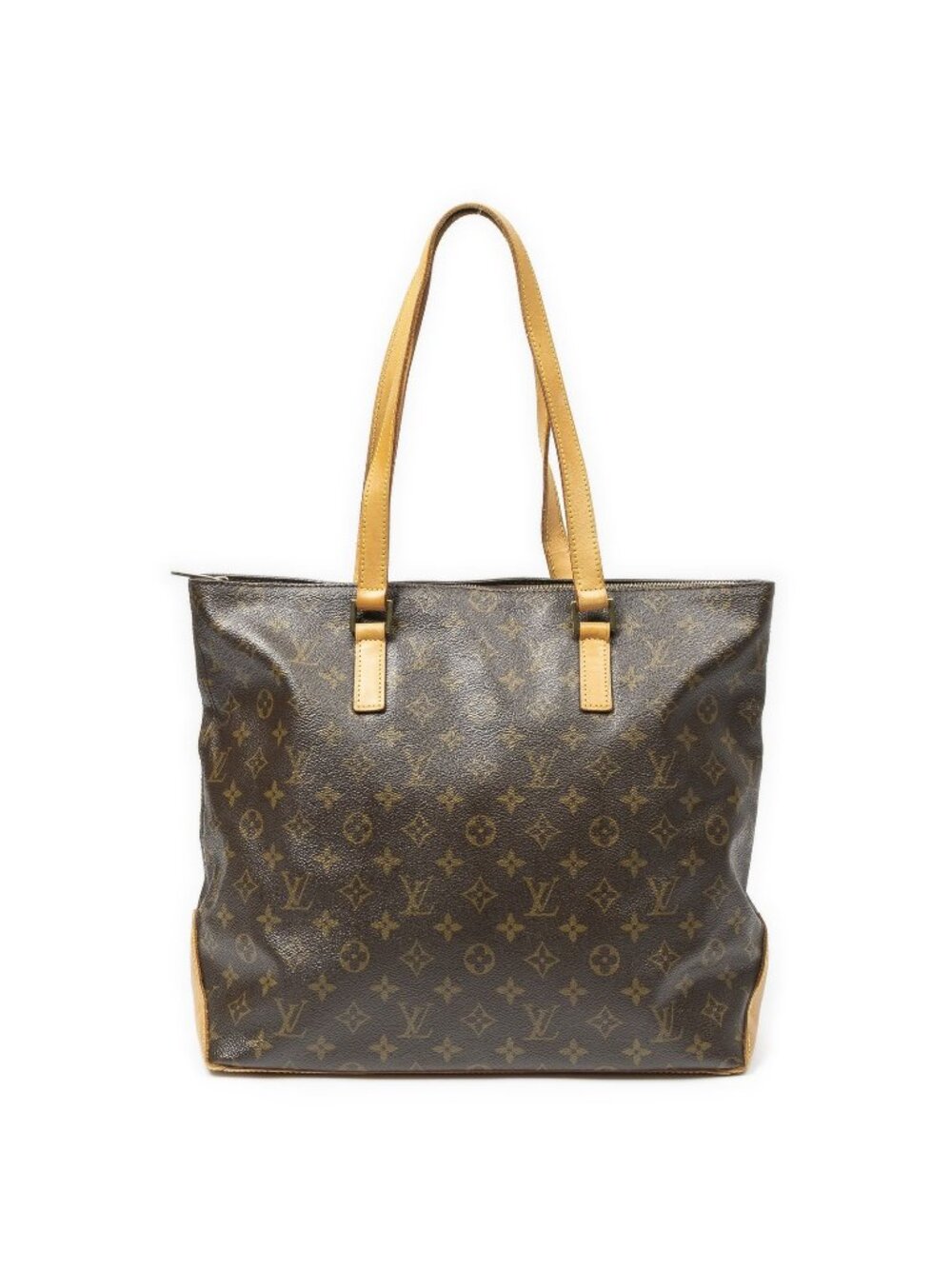 Louis Vuitton Cabas Mezzo Brown Monogram Canvas Tote Bag